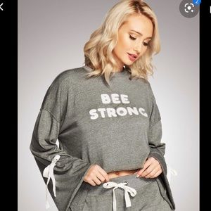 Birdie Bee Bee String Crop Sweat shirt